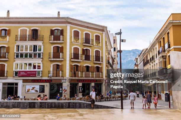 Houses in front of Plaza del Consell.