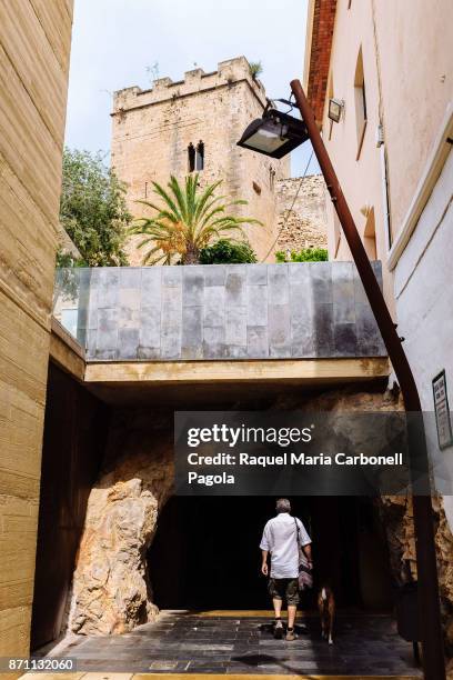 Denia castle tunnel.