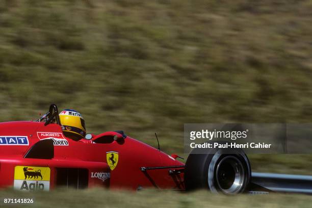 Michele Alboreto, Ferrari F1/87/88C, Grand Prix of Hungary, Hungaroring, 07 August 1988.
