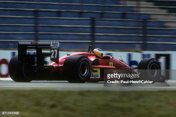 Michele Alboreto, Ferrari F1/87/88C, Grand Prix of Germany, Hockenheimring, 24 July 1988.