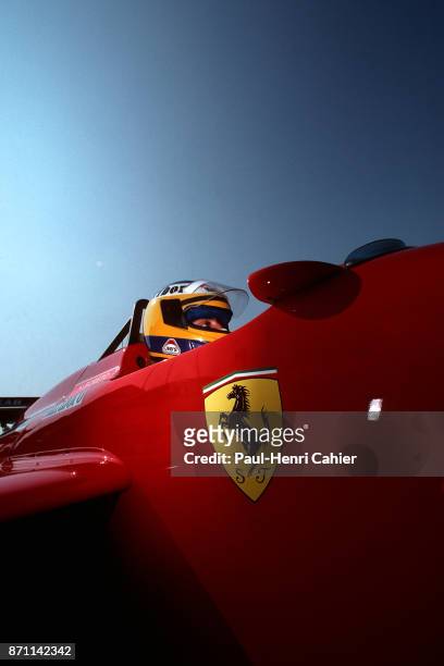 Michele Alboreto, Ferrari F1/87/88C, Grand Prix of Germany, Hockenheimring, 24 July 1988.