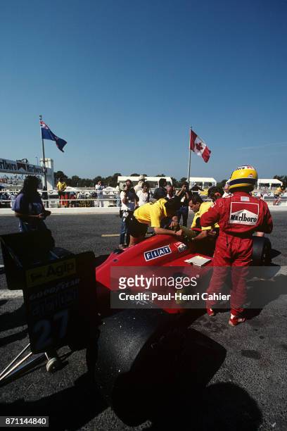Michele Alboreto, Ferrari F1/87, Grand Prix of France, Circuit Paul Ricard, 05 July 1987.