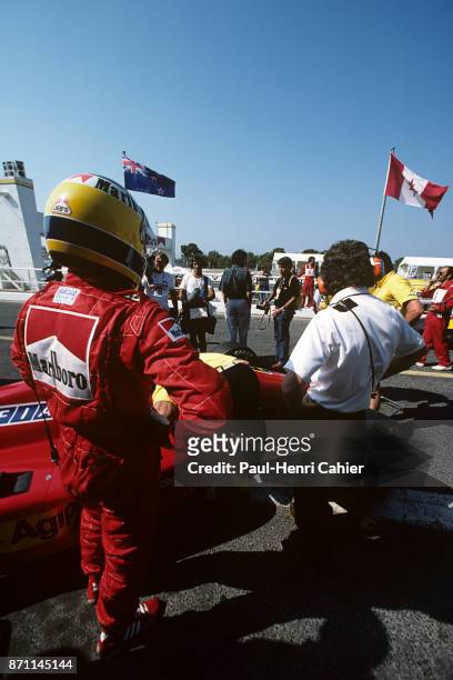 Michele Alboreto, Ferrari F1/87, Grand Prix of France, Circuit Paul Ricard, 05 July 1987. .
