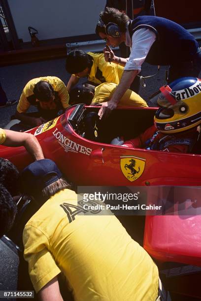 Michele Alboreto, Ferrari 156/85, Grand Prix of Monaco, Circuit de Monaco, 19 May 1985.