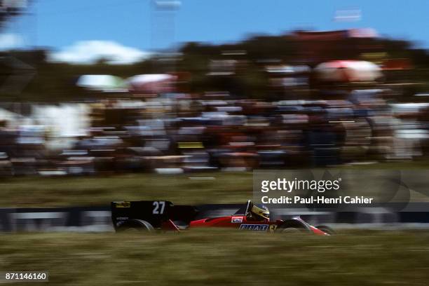 Michele Alboreto, Ferrari 126C4, Grand Prix of South Africa, Kyalami, 04 July 1984.