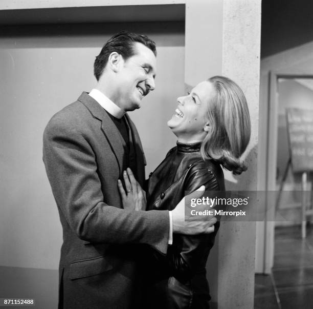 Yes, its happened in The Avengers at last, after 33 episodes and two seasons, Cathy Gale gets a lingering kiss from John Steed, It will be on the...