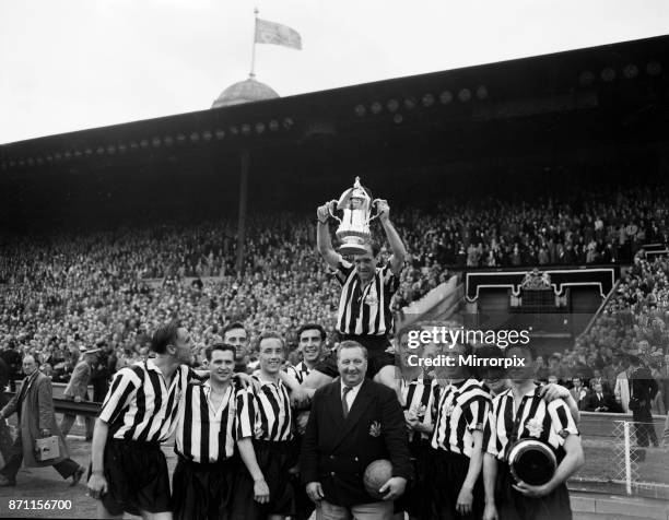 Newcastle 3-1 Man City, FA Cup Final, Wembley Stadium, Saturday 7th May 1955.