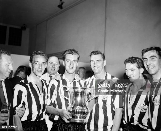 The 1955 FA Cup Final was contested by Newcastle United and Manchester City at Wembley. Newcastle won 3–1, with goals from Jackie Milburn in the...