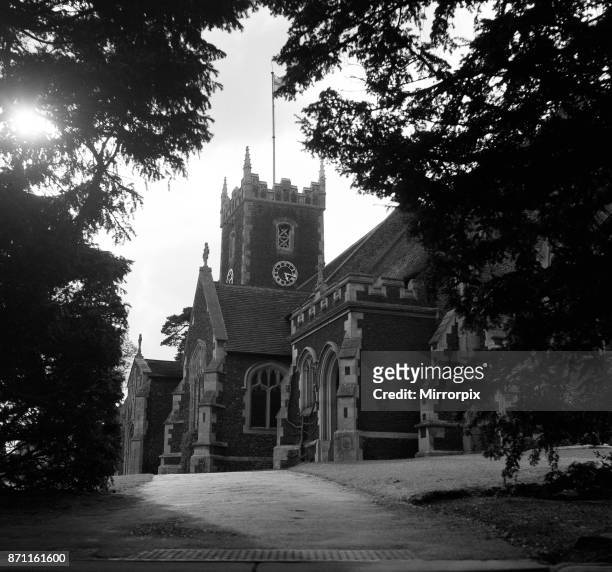 St Mary Magdalene Church in Sandringham, Norfolk, 24th April 1952.