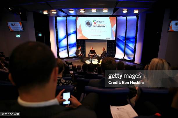 General view during the Deltatre Sport Industry Breakfast Club on November 7, 2017 in London, England.