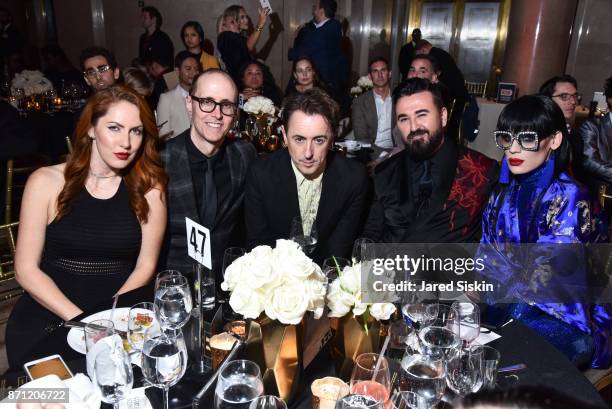 Valissa Yoe, Alan Cumming, Chris Salgardo and Kyle Farmery attend Hetrick-Martin Institute's 2017 "Pride Is" Emery Awards at Cipriani Wall Street on...