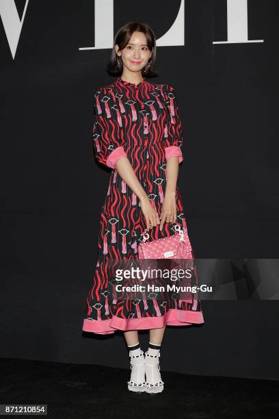 Yoona of South Korean girl group Girls' Generation attends the "VALENTINO" The VLTN Pop-Up Store Opening on November 7, 2017 in Seoul, South Korea.