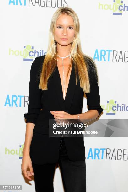 Elena Kurnosova attend the Event Name: ARTrageous Gala Dinner + Art Auction Celebrating Hour Children 30th Anniversary at Cipriani 25 Broadway on...