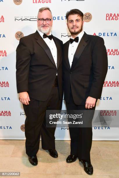 Gabriel Stelian-Shanks and Guest attend The 2017 Drama League Benefit Gala Honoring Steve Martin at The Plaza on November 6, 2017 in New York City.