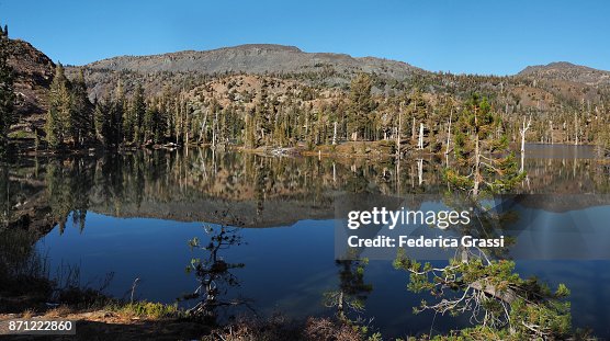 Panoramic View Of Susie Lake, Pacific Crest Trail, California