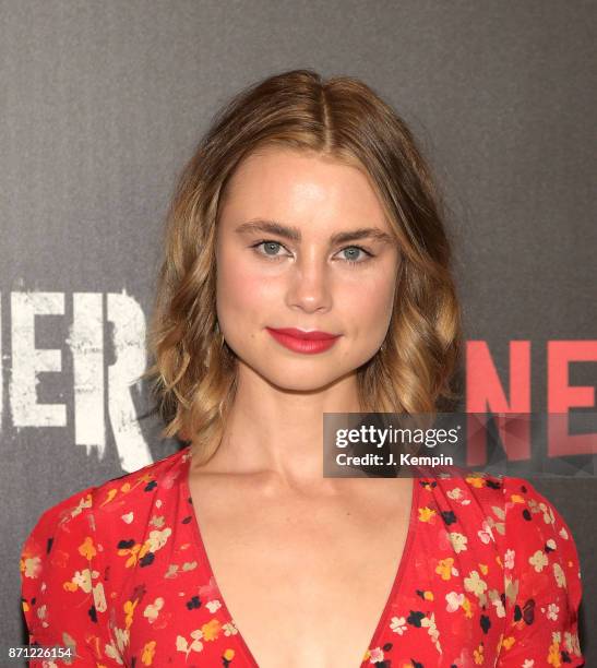 Actress Lucy Fry attends the "Marvel's The Punisher" New York Premiere on November 6, 2017 in New York City.
