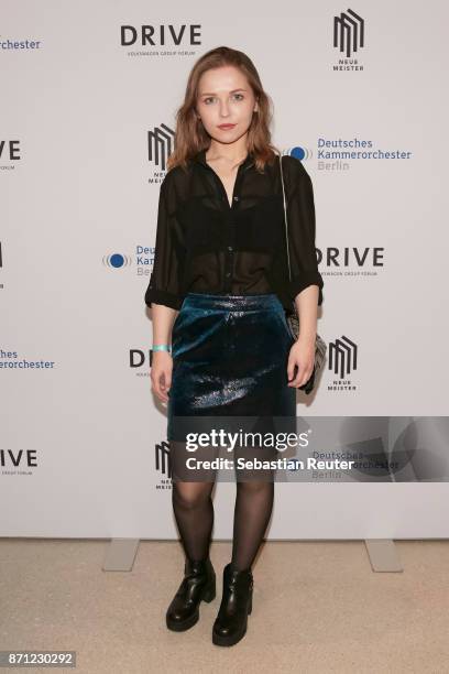 Marija Mauer attends the sixth Neue Meister Concert at Volkswagen Group Forum DRIVE on November 6, 2017 in Berlin, Germany.