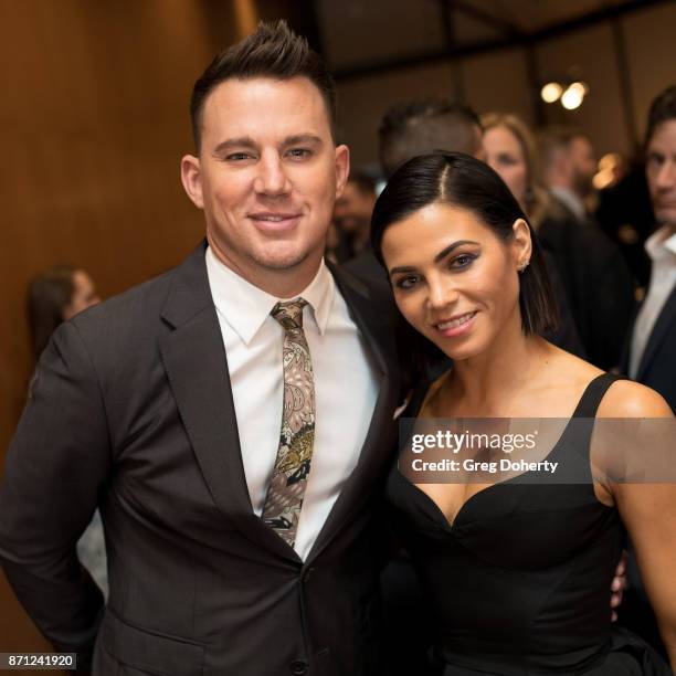 Executive Producer Channing Tatum and wife Jenna Dewan Tatum attend the HBO And Army Ranger Lead The Way Fun Present The Premiere Of "War Dog: A...