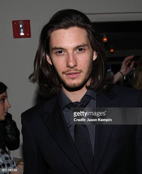 Actor Ben Barnes attends an after party following a screening of "Easy Virtue" hosted by The Cinema Society and The Wall Street Journal with...