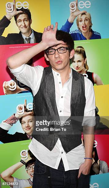 Actor Kevin McHale arrives at "Glee" - Los Angeles Premiere Event at Santa Monica High School on May 11, 2009 in Santa Monica, California.