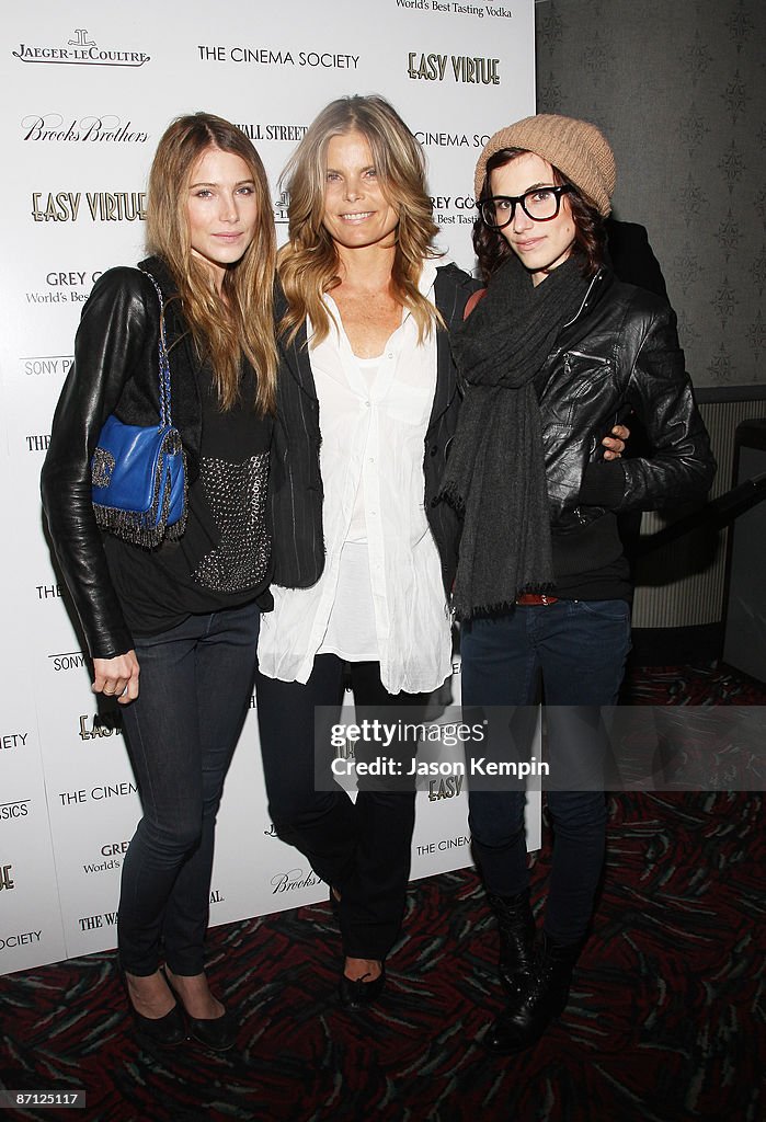 The Cinema Society And The Wall Street Journal With Jaeger-Lecoultre And Brooks Brothers Host A Screening of "Easy Virtue" - Inside Arrivals