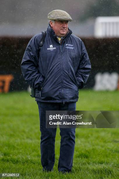 Paul Nicholls poses at Exeter racecourse on November 7, 2017 in Exeter, United Kingdom.