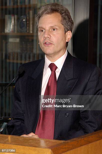 New York Times Publisher Arthur Ochs Sulzberger at theTrustees Award and Management Hall of Fame EMMY Ceremony reception at the New York Times