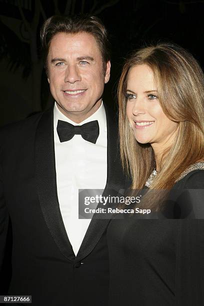 Actor John Travolta and actress Kelly Preston at the Kirk Douglas Award for Excellence In Film awarded to John Travolta at Biltmore Four Seasons...