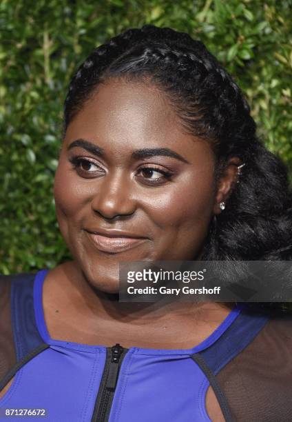 Actress and singer Danielle Brooks attends the 14th Annual CFDA/Vogue Fashion Fund Awards at Weylin B. Seymour's on November 6, 2017 in the Brooklyn...