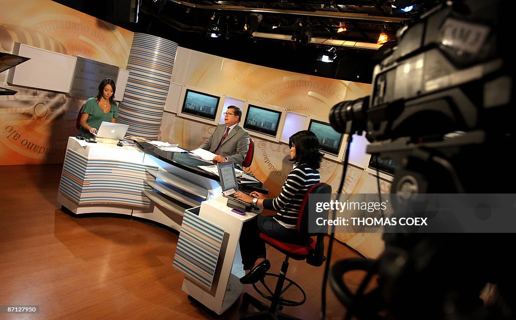 Journalists of Venezuela's television ne