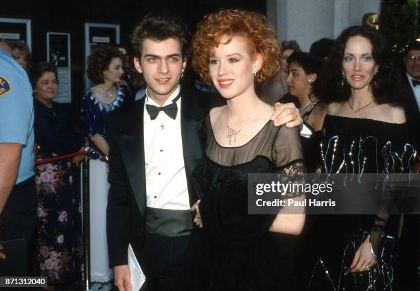 Molly Ringwald at 21 arrives at a party in Los Angeles, she won the Kids Choice Awards for that year June 25, 1989