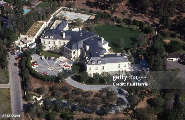 Aaron Spelling bought the 6-acre property of Bing Crosby's former Los Angeles house. He demolished the property and built a 123-room home on the lot...