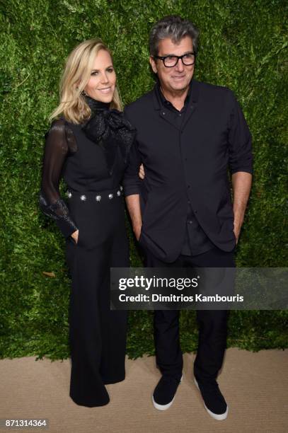 Tory Burch an Andrew Rosen attend the 14th Annual CFDA/Vogue Fashion Fund Awards at Weylin B. Seymour's on November 6, 2017 in the Brooklyn borough...