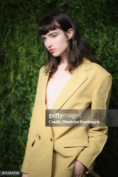 Grace Hartze attends the 14th Annual CFDA/Vogue Fashion Fund Awards at Weylin B. Seymour's on November 6, 2017 in the Brooklyn borough of New York...