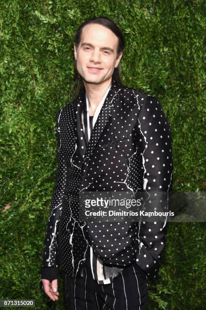 Jordan Roth attends the 14th Annual CFDA/Vogue Fashion Fund Awards at Weylin B. Seymour's on November 6, 2017 in the Brooklyn borough of New York...