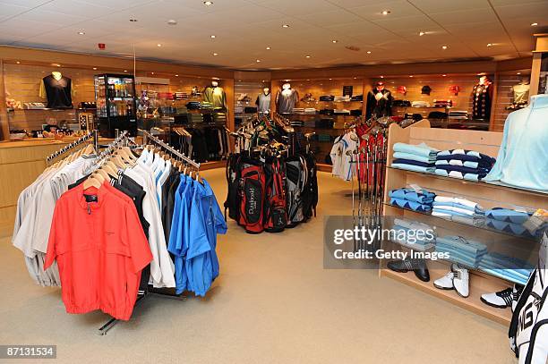 General view of the club shop at the Glenmuir PGA Professional Championship - Regional Qualifier on May 12, 2009 in Gailes, Scotland.