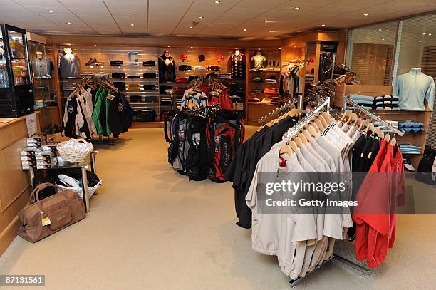 General view of the club shop during the Glenmuir PGA Professional Championship - Regional Qualifier on May 12, 2009 in Gailes, Scotland.