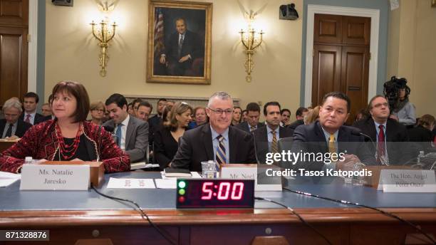 Natalie Jaresko Executive Director of for the Financial Oversight and Management Board for Puerto Rico ,Noel Zamot Revitalization Coordinator for the...