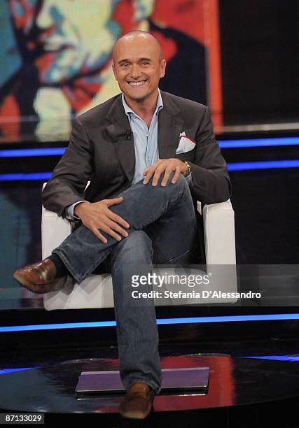 Journalist Alfonso Signorini attends the Chiambretti Night TV Show on May 12, 2009 in Milan, Italy.