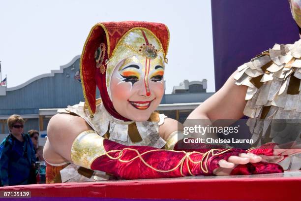 Kooza Performers at the Cirque Du Soleil Exclusive Preview at the Santa Monica Pier on May 12, 2009 in Santa Monica, California.