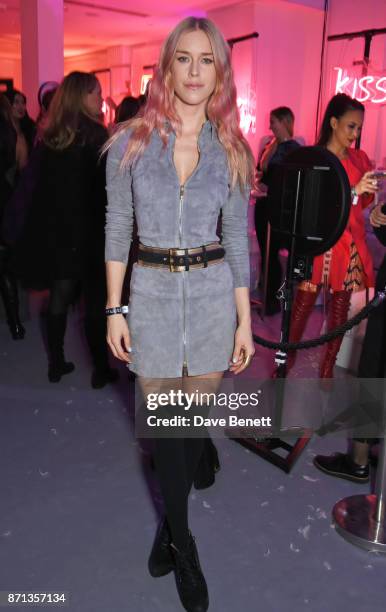 Mary Charteris attends a party hosted by Gigi Hadid to launch her new limited-edition Maybelline collection on November 7, 2017 in London, England.