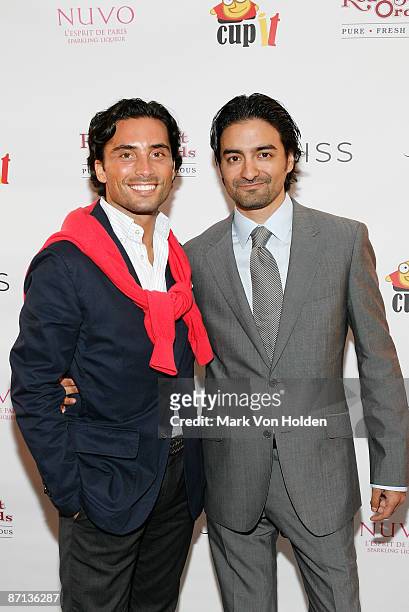 Cristian De Rossi and Victor Medina-San Andres attends the A Night with the Stars Fundraiser at Hudson Terrace on May 12, 2009 in New York City.