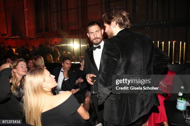 Toni Garrn, Andreas Bourani, Clemens Schick, Daniel Bruehl during the aftershow party of the 24th Opera Gala benefit to Deutsche Aids-Stiftung at...