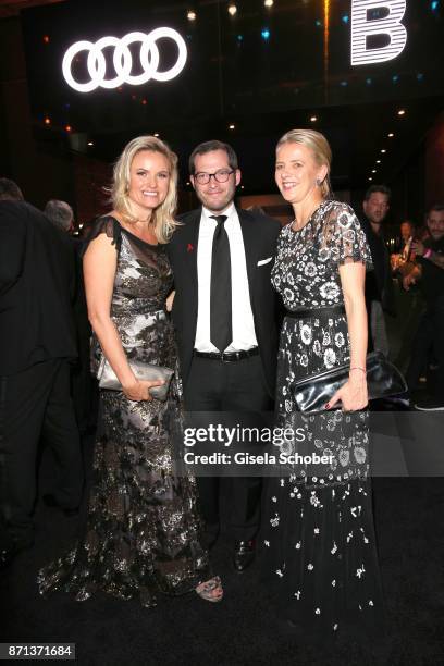 Carola Ferstl, BILD chief Julian Reichelt and I.K.H. Princess Mabel von Oranien-Nassau , Mabel Wisse Smit, widow of Prince Johan Friso von...