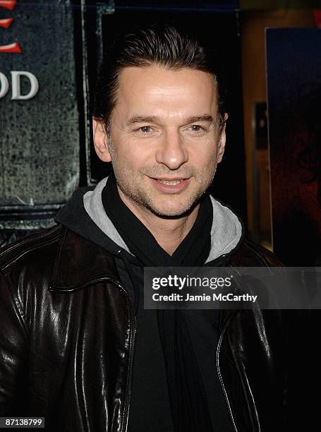 David Gahan of Depeche Mode attends the "Sweeny Todd: The Demon Barber of Fleet Street" Special Screening for the Goth Community at Clearview Chelsea...