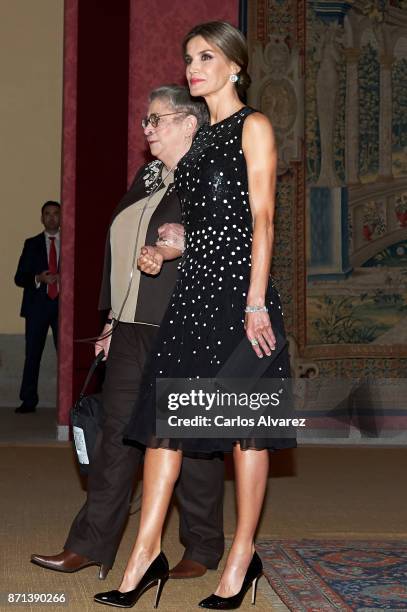 Israeli President Reuven Rivlin and wife Nechama Rivlin offer a reception in honour of King Felipe VI of Spain and Queen Letizia of Spain at El Pardo...