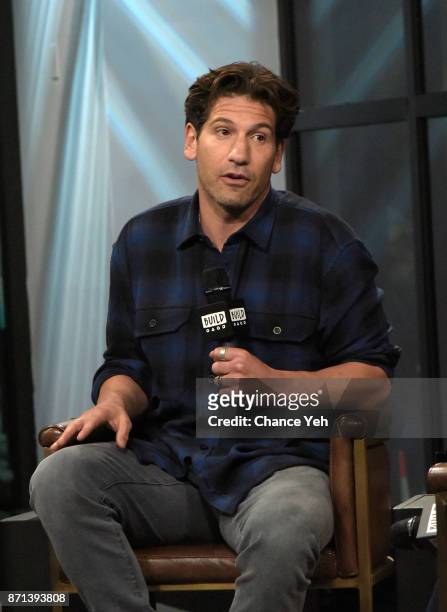 Jon Bernthal attends Build series to discuss "Sweet Virginia" at Build Studio on November 7, 2017 in New York City.
