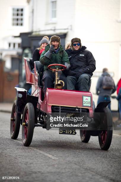 Cadillac, entered & driven by Ben & Jonathan Marsh, during the 121st London To Brighton Veteran Car Run on November 5, 2017 in Cuckfield, West...