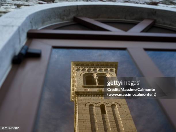 the church of foza (altopiano di asiago) - altopiano stockfoto's en -beelden