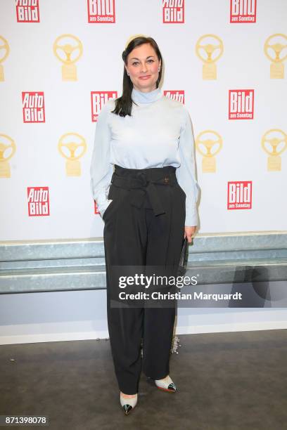 Lina van de Mars attends the 'Goldenes Lenkrad' Award at Axel Springer Haus on November 7, 2017 in Berlin, Germany.